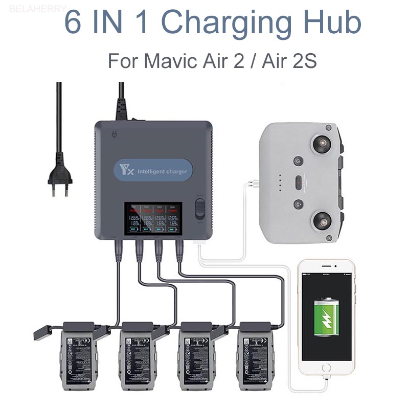 Fpv Drone Charger - 6 in 1 Digital display Batterie